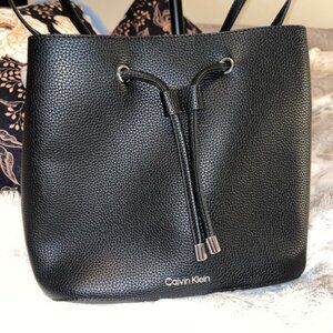 Calvin Klein Fay Drawstring Adjustable Hobo Bag